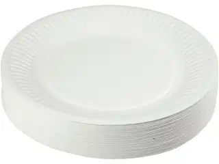 Paptallerken 18 cm - 100 stk. til fest og hverdag