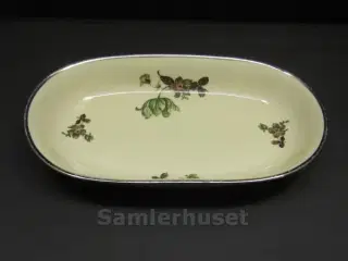 Grøn Vallø Platin Assiet 22x12½ cm.
