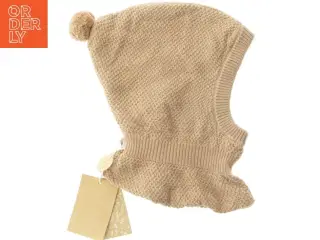 Strikket hue med pompon fra Wheat (str. 3-5 år, men føles mere som str 1-2 år)