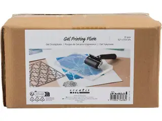 Gel Trykplade, str. 12,7x17,8x1 cm, mat transparent, 10stk./ 1 pk.