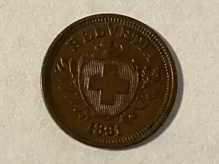 1 Rappen Switzerland 1891