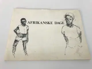 Afrikanske dage" (sort/hvid hæfte)