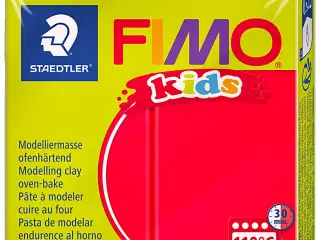 FIMO® Kids ler, rød, 42g/ 1 pk.