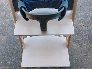 Trip trap stol ny model med bøjle og lærred-rem 