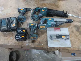 4 stk. akku maskiner MAKITA