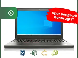 15" Lenovo ThinkPad T550 - Intel i7 5600U 2,6GHz 256GB SSD 16GB Win10 Pro - Grade B - bærbar computer