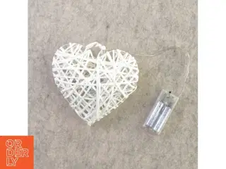 Hjerteophæng med lys (str. 15 cm)