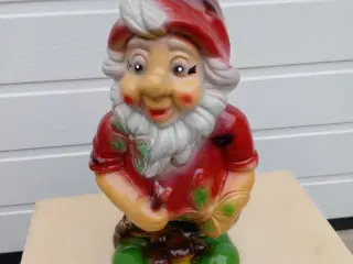 Julenisse, lille glad havenisse højde 35 cm