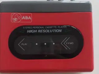 Retro kassetteafspiller på batteri