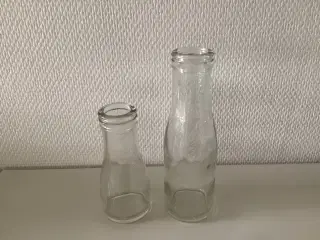 2 Retro mælke/ fløde flasker