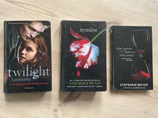 Twilight bøger samt ekstrabog