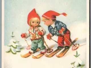 Illa - Glædelig Jul - Stender Serie 590 - Postkort -  Brugt