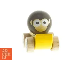 Træbil med abe-design fra &#214;ko Toys (str. 10 cm)