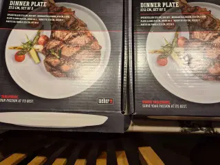 4 weber grill tallerkener 