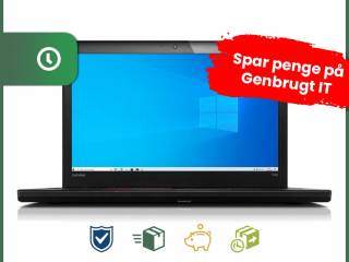 15" Lenovo ThinkPad T560 - Intel i7 6600U 2,6GHz 256GB SSD 8GB Win10 Pro - Grade B - bærbar computer