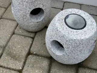 Granit solceller lampe 