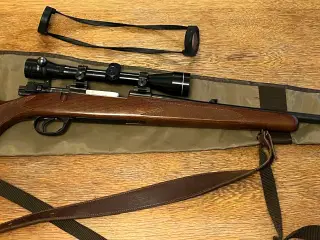 Jagtriffel 6,5-55, 4x40 kikkert, rem, taske