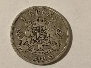 1 Krona 1904 Sweden - Silver