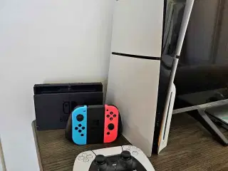 Ps5 og Nintendo switch + spil