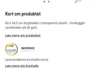 Aurora drypbakke 60 cm til opvaske- & vaskemaskine
