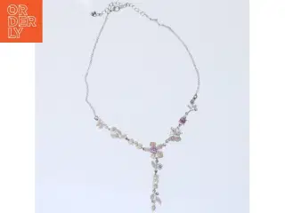 Blomster halskæde med perler fra H&M (str. 50 cm)