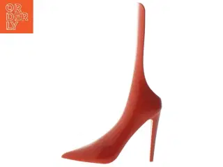 Vintage Rød højhælet skohorn (str. 19 cm)