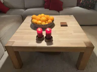 Sofabord i massiv egetræ