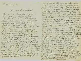Feltpostbrev fra Tønder, 1916