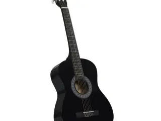 Klassisk guitarsæt 8 dele til begyndere 3/4 36" sort