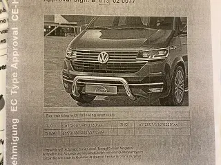 Front Bøjle til VW t6.1 transporter, california m.