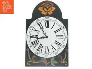 Vægur med blomsterdekoration fra IKEA (str. 30x19,5 cm)