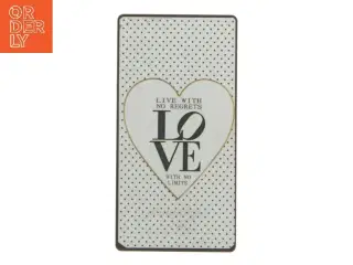 Dekorativ magnet med tekst fra Lafinesse (str. 10x5 cm)