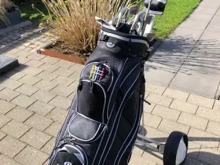 golfsæt packer på alu. trolley