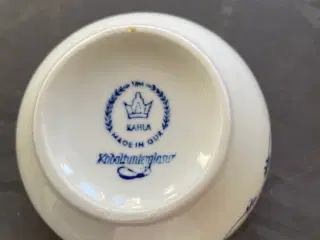 Fattigmands musselmalet sukker/marmelade skåle