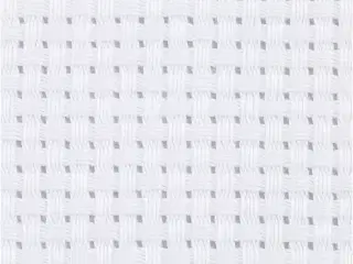 Hvid Aidastof 50x50 cm - 100% Bomuld til Håndarbejde