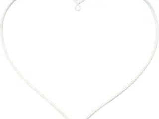 Hvid Metalhjerte 13x13 cm - 10 stk. til Kreative Projekter