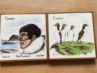 Grønlandske håndmalede fliser