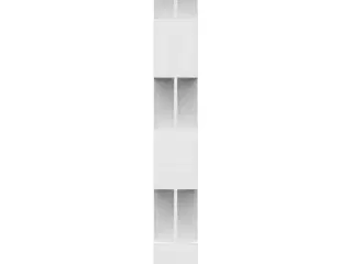 Bogskab/rumdeler 80 x 24 x 192 cm spånplade hvid