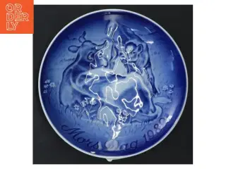 Mors Dag 1989 porcelænsfad fra B&G (str. Ø 15 cm)