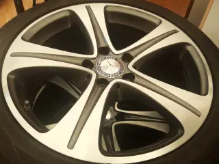 18" Mercedes E alufælge med gode dæk
