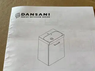 Dansani Vaskeskab 58x50x35 cm hvid mat