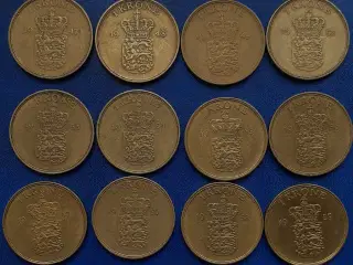 1 kr. komplet Fre. IX, fra 1947 til 1959