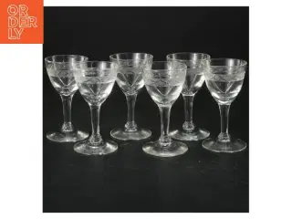 Sæt med 6 små glas (str. 9 cm)