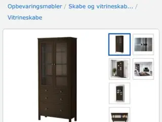 Ikea Hemnes vitrineskab