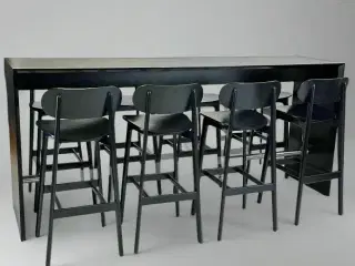 Sæt med 8 PLC barstole fra Modus + Højbord