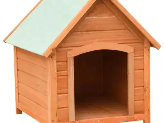 Hundehus 72x85x82 cm massivt fyrre- og grantræ