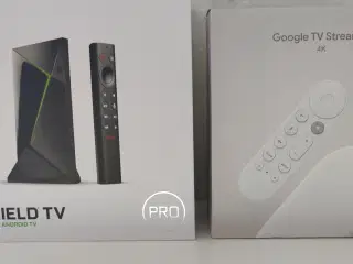 Nvidia shield pro og Google streamer 