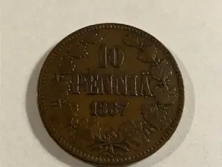 10 Pennia 1867 Finland
