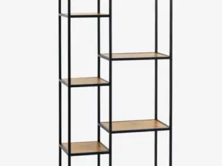Reol TRAPPEDAL 7 hylder varm eg/sort