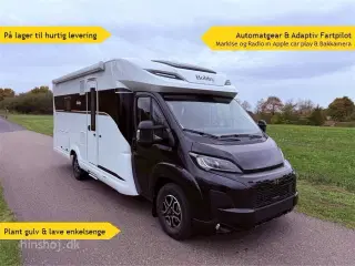 2026 - Hobby Maxia T 740 WE Aut.   Lækker Autocamper med lave enkelsenge og stort toiletrum med særskilt brusekabine fra Hinshøj Caravan.
